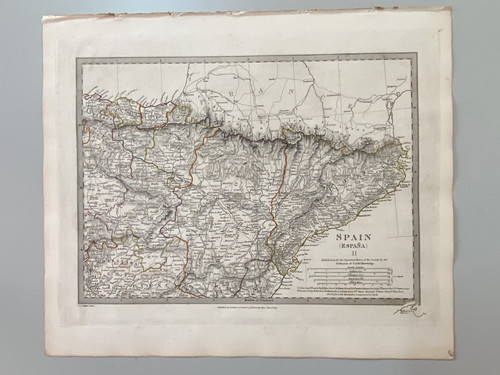 1831 sduk map spagna ii - map,