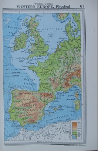 1954 mappa europa - 1954,