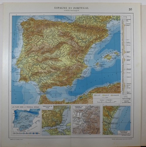 1929 mappa originale spagna - 1929,