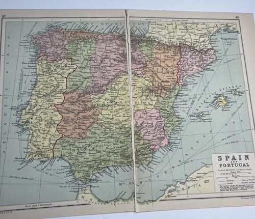 1930 mappa spagna - 1930:,
