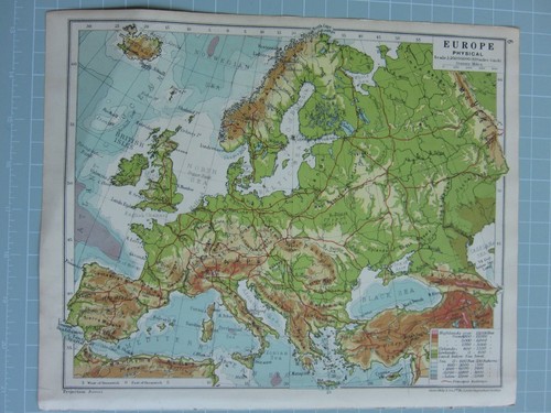 1933 mappa europa - 1933,