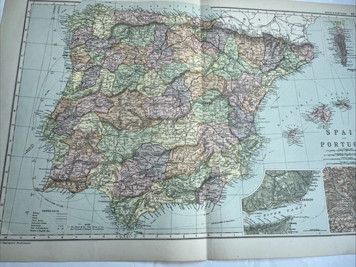 1900 mappa spagna e - 1900:,