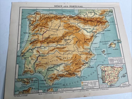 1923 mappa spagna e - 1923:,
