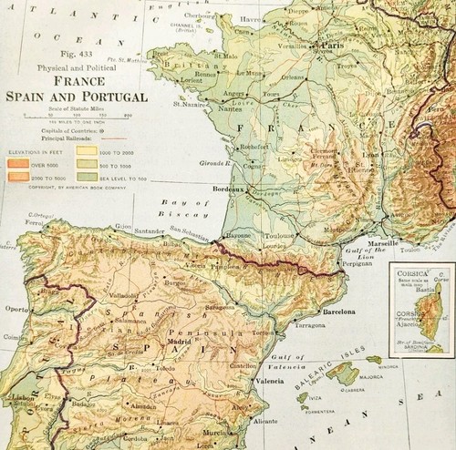 1920 mappa europa francia - 1920,