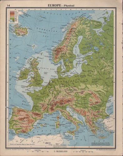 1939 mappa europa - 1939, altezze