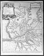 1745 Tindal antica mappa della