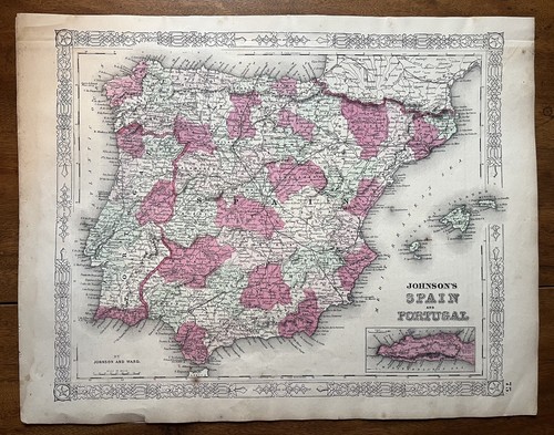 Mappa antica spagna - mappa,
