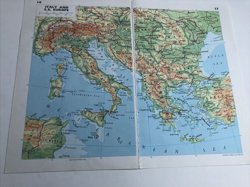 1994 mappa fisica italia se - mappa,