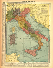 Mappa d'epoca 1912 Italia o