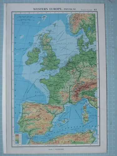 1943 mappa europa - 1943, occidentale