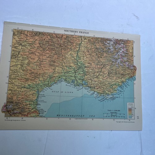1950 mappa spagna - di,