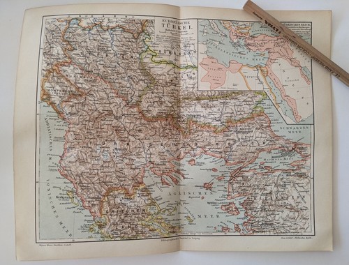 1897 mappa della turchia - mappa,