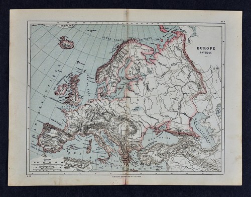 Mappa cortambert 1885 europa - cortambert,