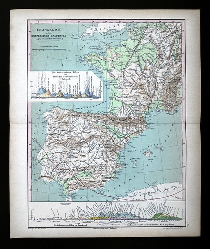 1861 humboldt mappa fisica - mappa,
