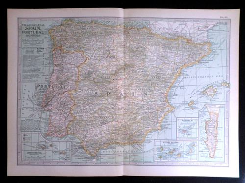 Mappa edoardiana spagna - mappa,